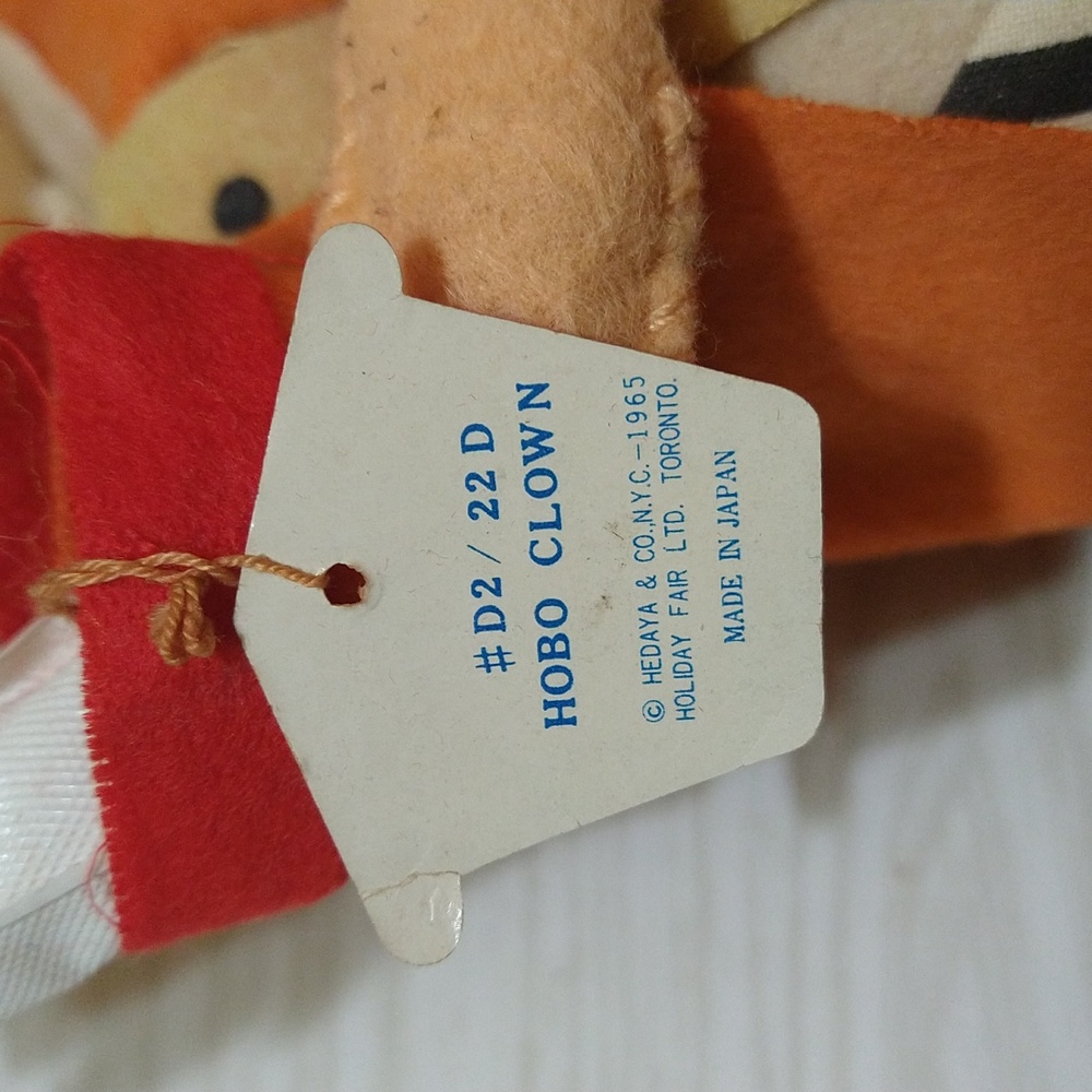 Vintage 1965 Holiday Fair Hobo Clown #D2/22D - Picture 5 of 6